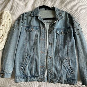 Jean Jacket with Spikes